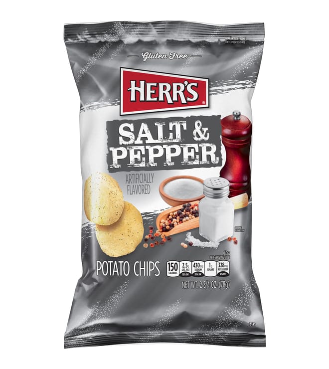 Herrs Salt & Pepper Chips 2.75oz