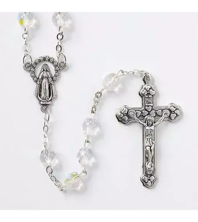 6MM CRYSTAL AURORA ROSARY