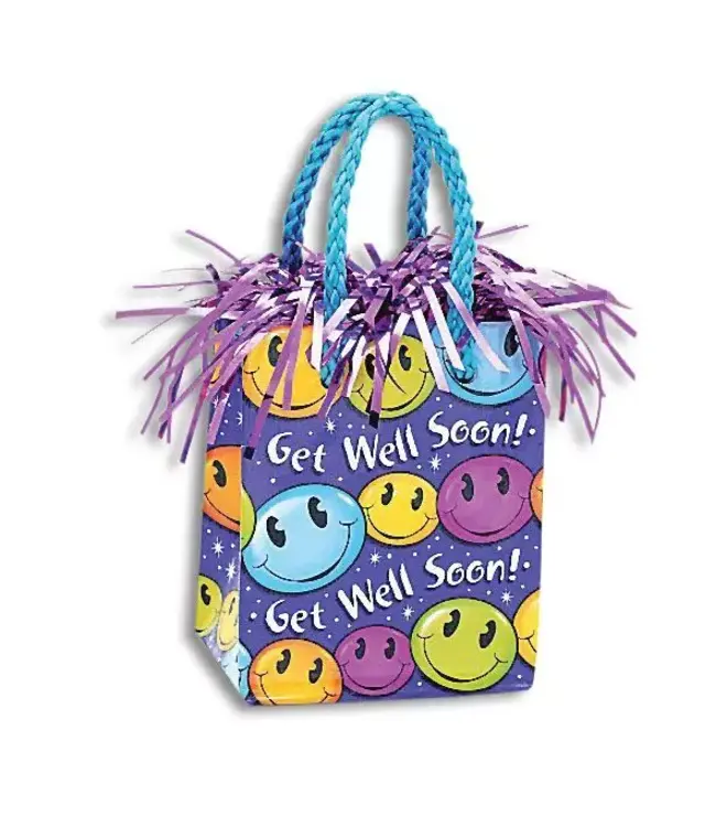 Mini Gift Bag Balloon Weights - Get Well