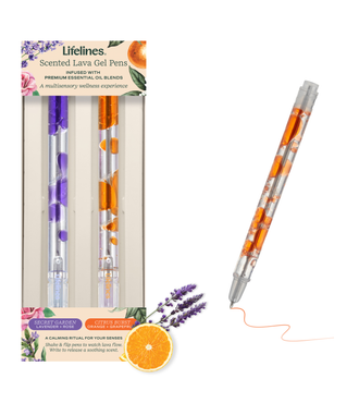 Lifelines Scented Lava Pen Set - 2-Pack Purple Orange Multi Other