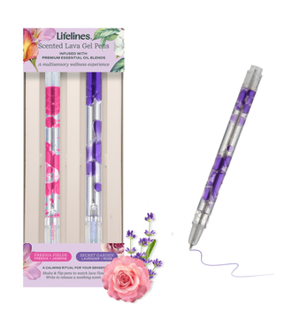 Lifelines Scented Lava Pen Set - 2-Pack Pink Purple