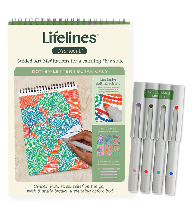 Flow Art- Gudied Dot Art Botanicals