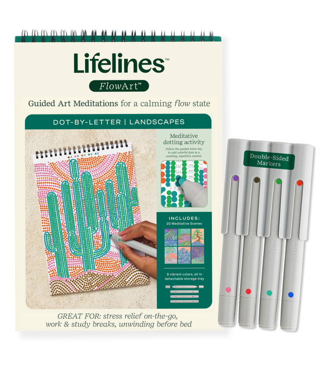 Flow Art- Guided Dot Art Landscapes