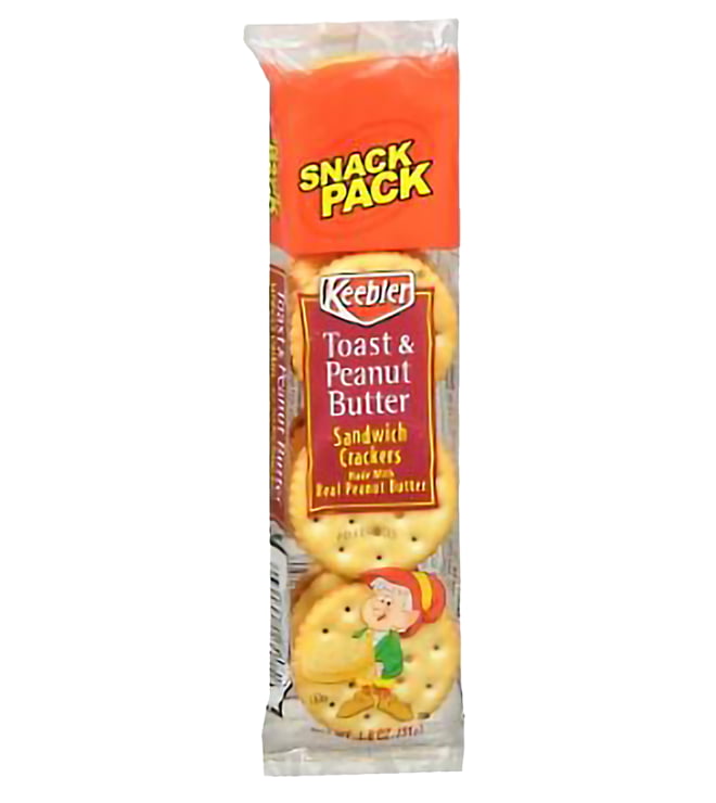 Keebler Sandwich Crackers Toast & Peanut Butter