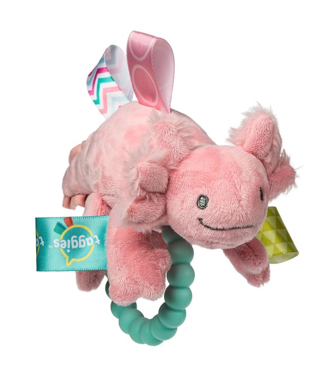 Taggies Lizzy Axolotl Teether Rattle - Pink