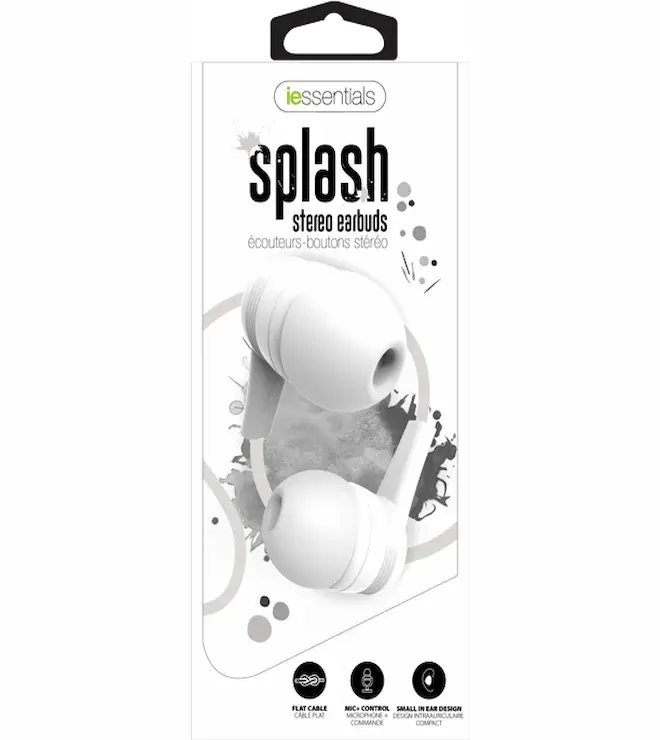 SPLASH 3.5 STEREO EARBUD WHITE