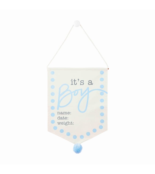 BOY NEW BABY CANVAS SIGN