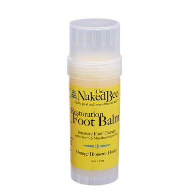 Naked Bee Orange Blossom Honey Restoration Foot Balm 2oz