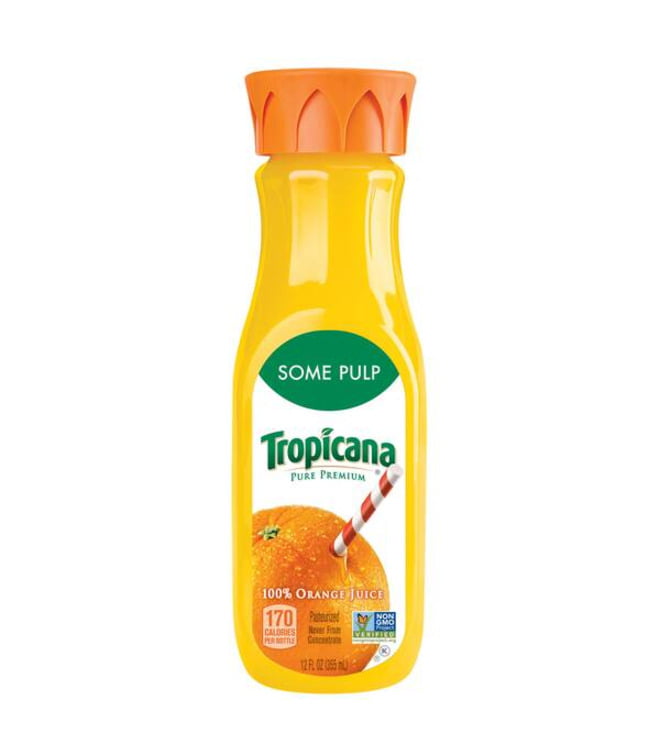 Tropicana OJ Some Pulp - Bottle - 12.00 fl oz