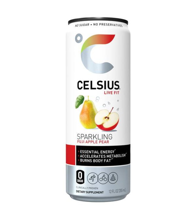 Celsius Sparkling Fuji Apple Pear 12 oz