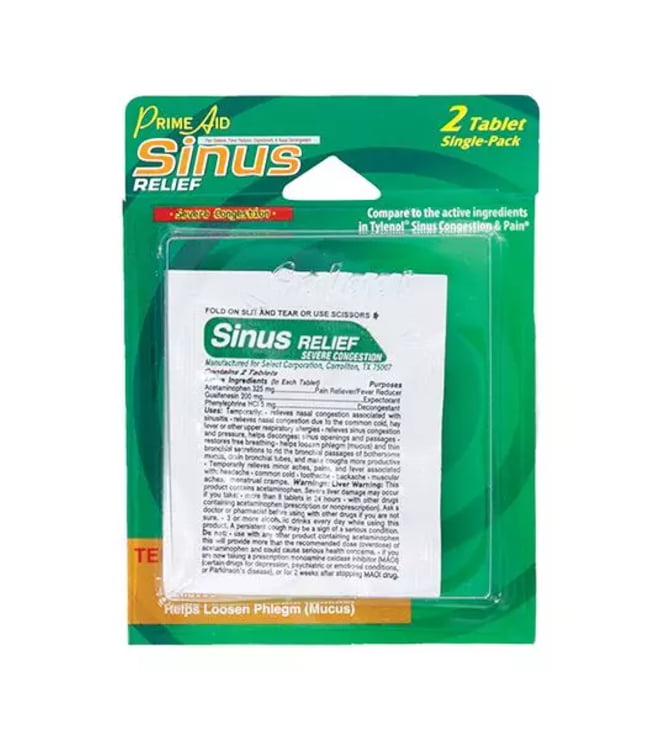 Prime Aid Severe Sinus Relief Single Dose