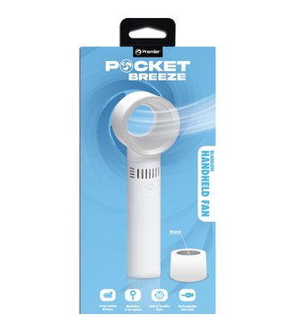 Premier Pocket Breeze Rechargeable Portable Bladeless Fan