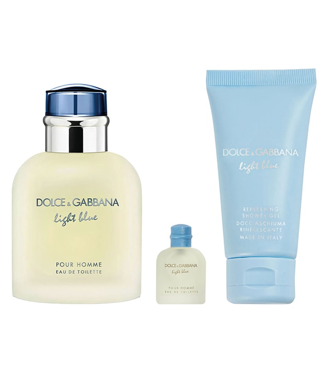 Dolce and Gabanna Light Blue Mens EDT Set 2.5 3PC EDT-SG-MINI