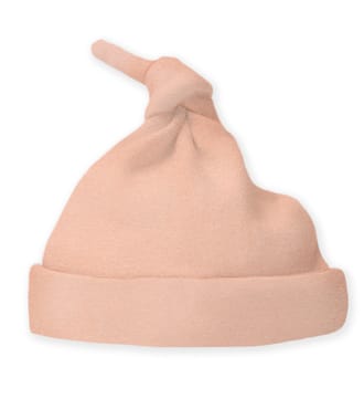 Knotted Hat, Heathered Peach Blush, Small