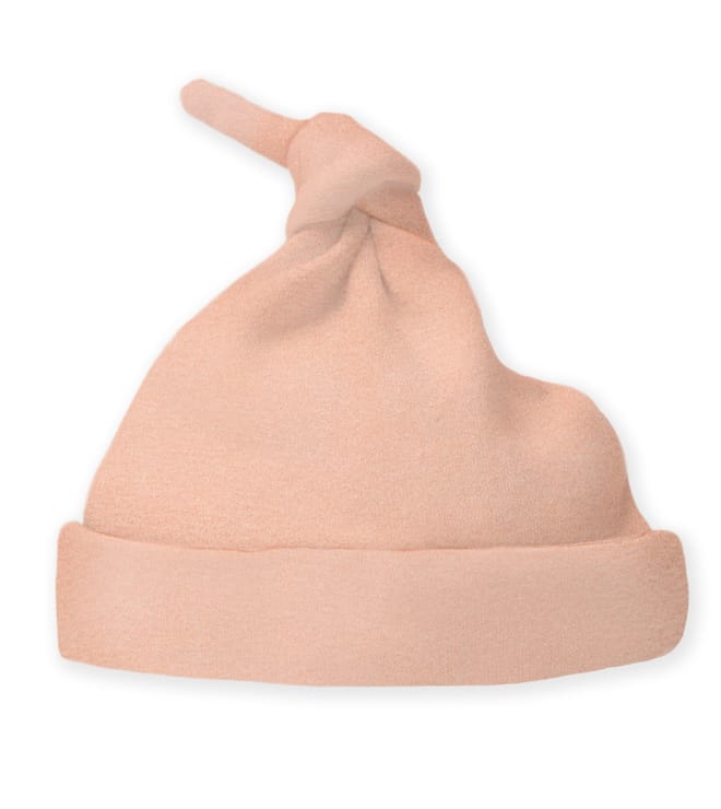 Knotted Hat, Heathered Peach Blush, Small