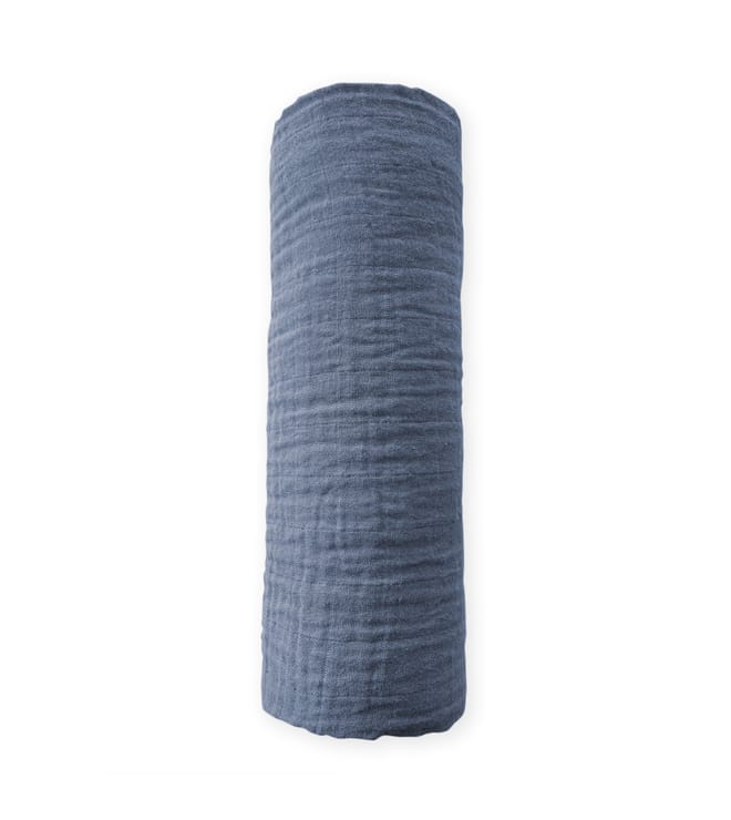 Muslin Swaddle Blanket - Earthtone - Denim