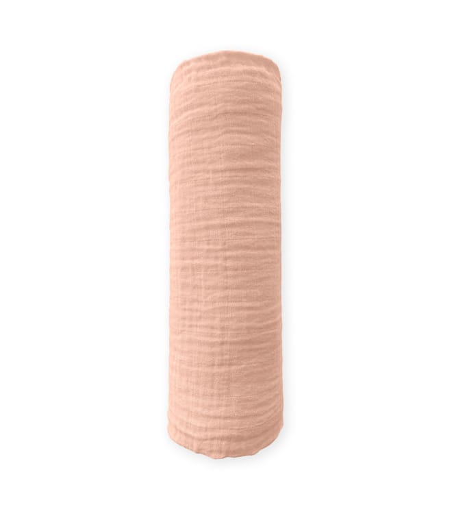 Muslin Swaddle Blanket - Earthtone - Peach