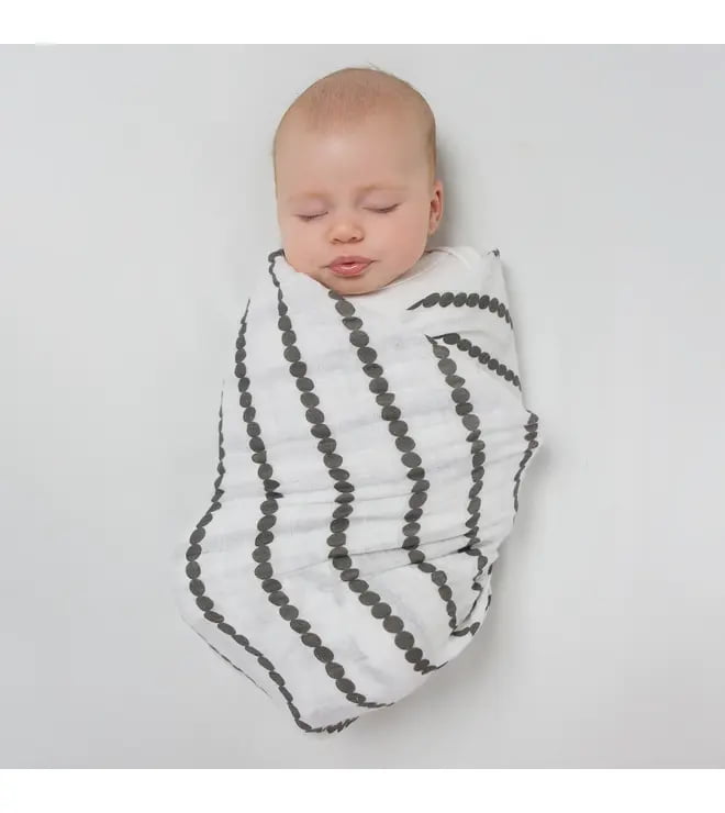 Muslin Swaddle Blanket Bumpkin Soft Black