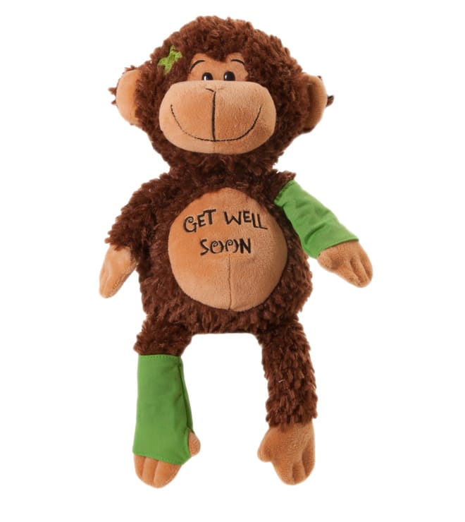 14" Get Well Soon Signature Monkey