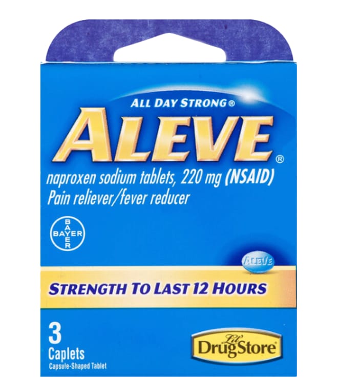 ALEVE 3 caplets 220 mg