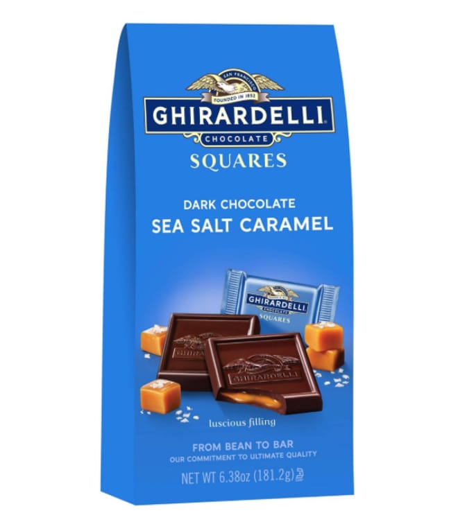 Ghirardelli Chocolate Dark & Caramel Sea Salt Squares .53oz