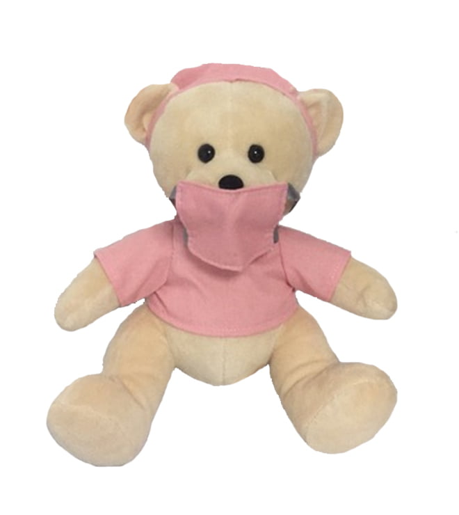 Wishpets Scrubs Bear Pink 8In