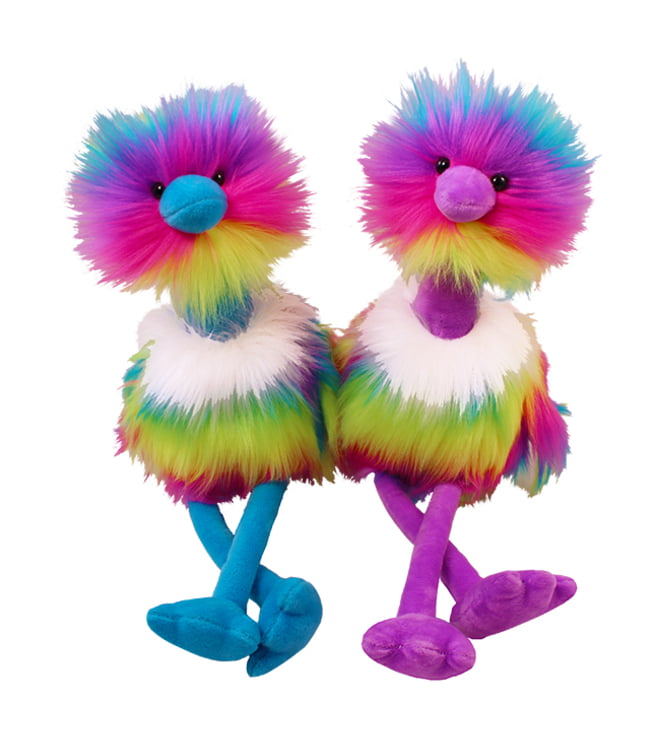 Wishpets Sitting Rainbow Ostrich 12In