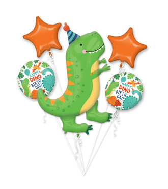 Dinosaur Dinomite Party Foil Balloon Bouquet