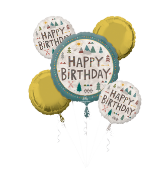 Wilderness Birthday Foil Balloon Bouquet