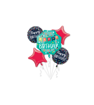 Reason to Celebrate 5-Piece Foil Balloon Bouquet