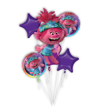 Trolls World Tour 5-Piece Foil Balloon Bouquet