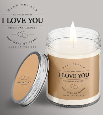 I Love You Candle Mason Jar