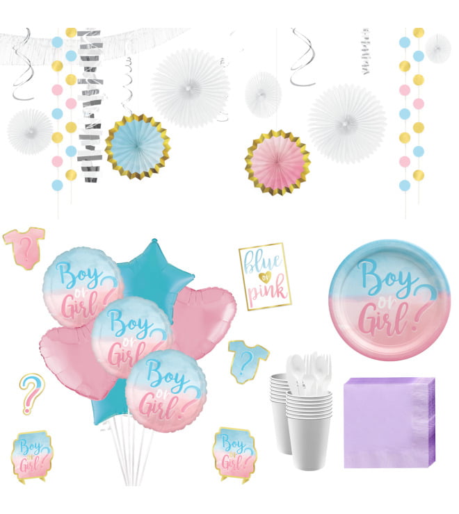 Boy or Girl Baby Shower Kit for 16 Guests